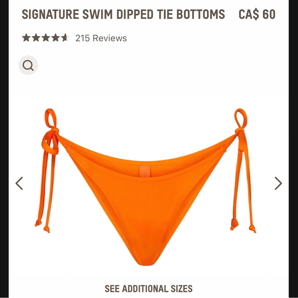 SKIMS - Signature Swim Dipped Tie Bottoms
